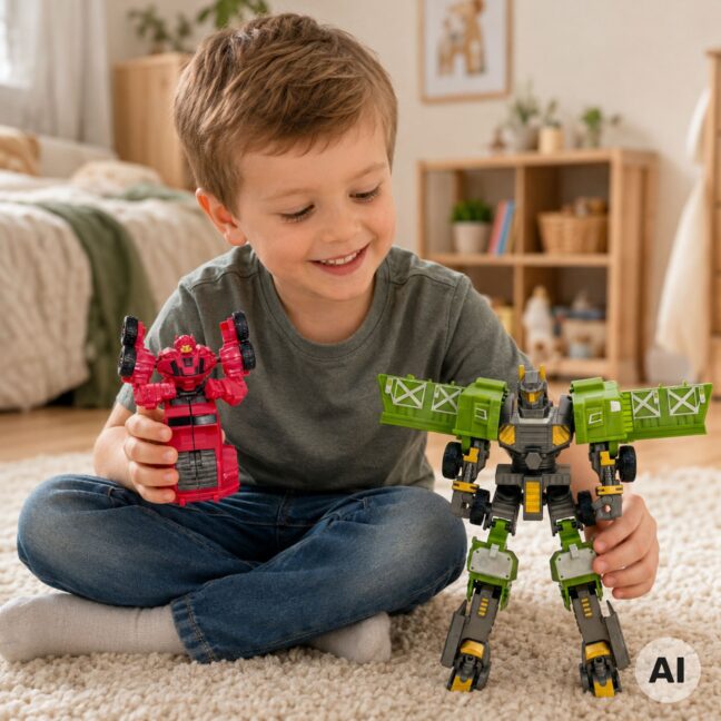 transforming robots 4-ühes battle – detailvaade