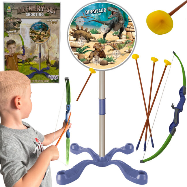 väike archer dinosaurused bow – WOOPIE väike Archer komplekt dinosaurused Bow Arrows Shield 32 tk.