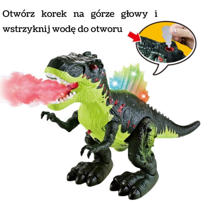walking tyrannosaurus rex dinosaurus – detailvaade