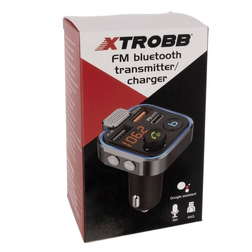 Xtrobb Bluetooth-FM-saatja ja laadija 22355