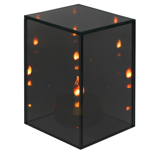 Zortiva 3D LED-peegellatern, 10 × 10 × 15 cm