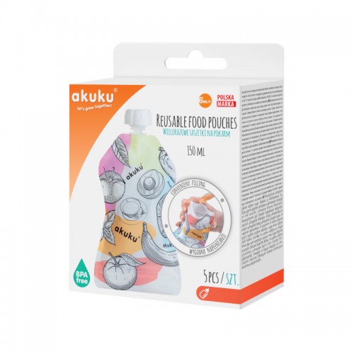 Akuku A0056 korduvkasutatavad toidutuubid – komplekt