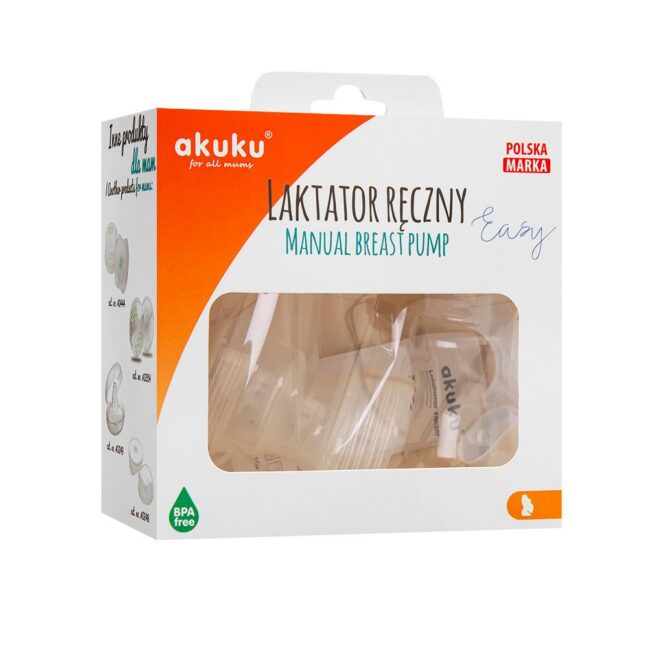 Akuku Easy manuaalne rinnapump 150 ml pudeliga