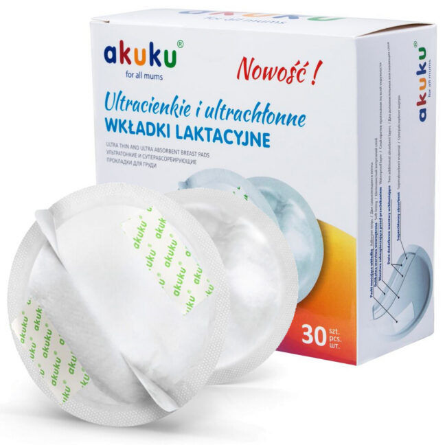 Akuku Premium üliõhukesed rinnapadjad, 30 tk