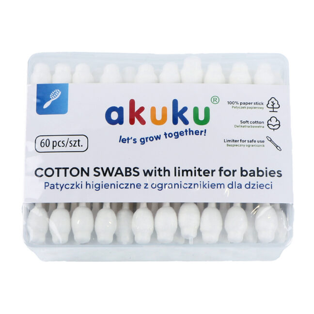 Akuku A0710 turvaotsaga vatitikud beebidele, 60 tk