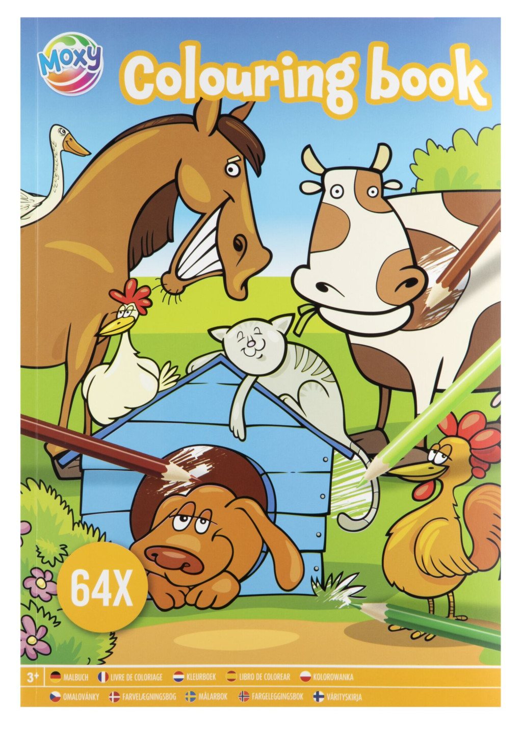 Animals Moxy värvimisraamat 64 pages – tootepilt