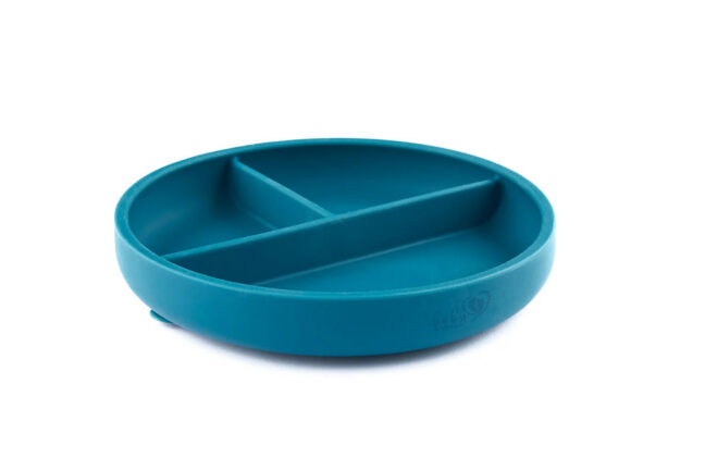 Baby In World Ocean Blue silikoonist jaotustega taldrik