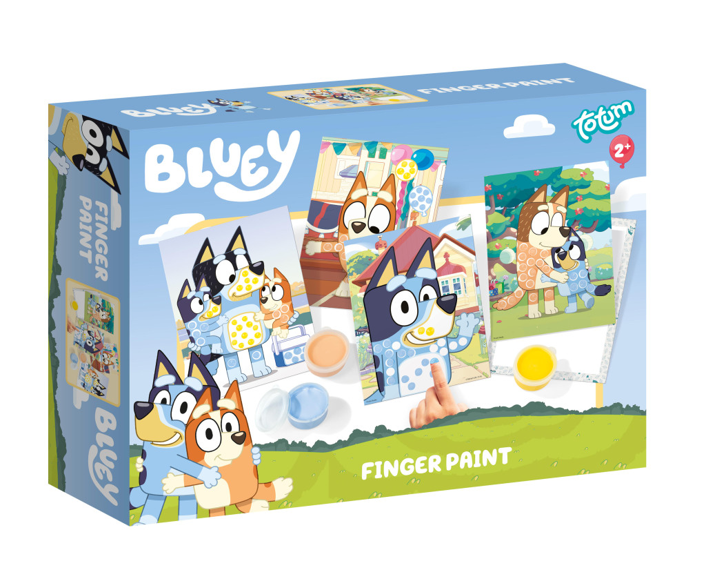 Bluey Family finger paint set of 3 – tootepilt