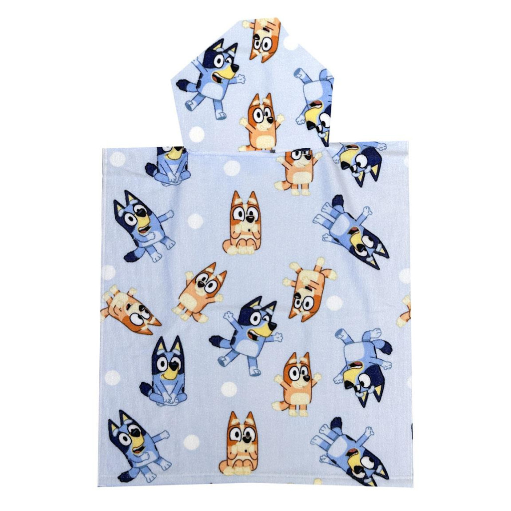 Bluey laste rannapontšo 50×115 cm – detailvaade 2