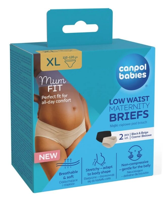 CANPOL 78/020 Mum fit majtki ciążowe pod rzuch rozmiar XL 2 szt. – tootepilt