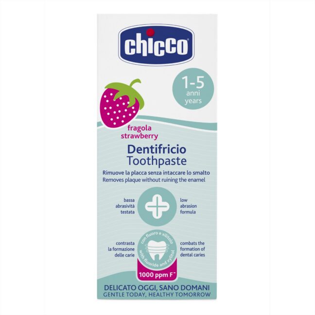CHICCO 00007429000000 Pasta do zębów z fluorem truskawkowa 50 ml – tootepilt