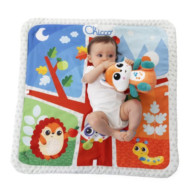 Chicco Magic Forest Relax & Play muusikaline tegelusmatt, 76 × 76 cm – foto 2