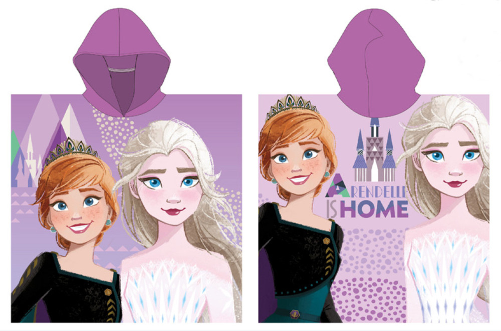 Disney Frozen Arendelle laste rannapontšo 55×110 cm (kiiresti kuivav) – tootepilt