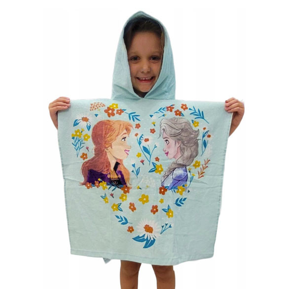 Disney Frozen Flower laste rannapontšo 60×120 cm – detailvaade 2