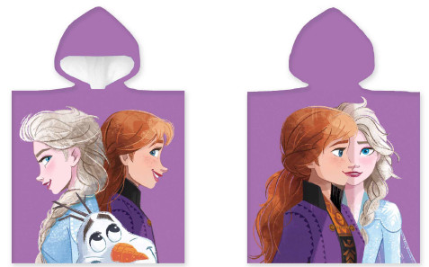 Disney Frozen Purple laste rannapontšo 50×100 cm – tootepilt