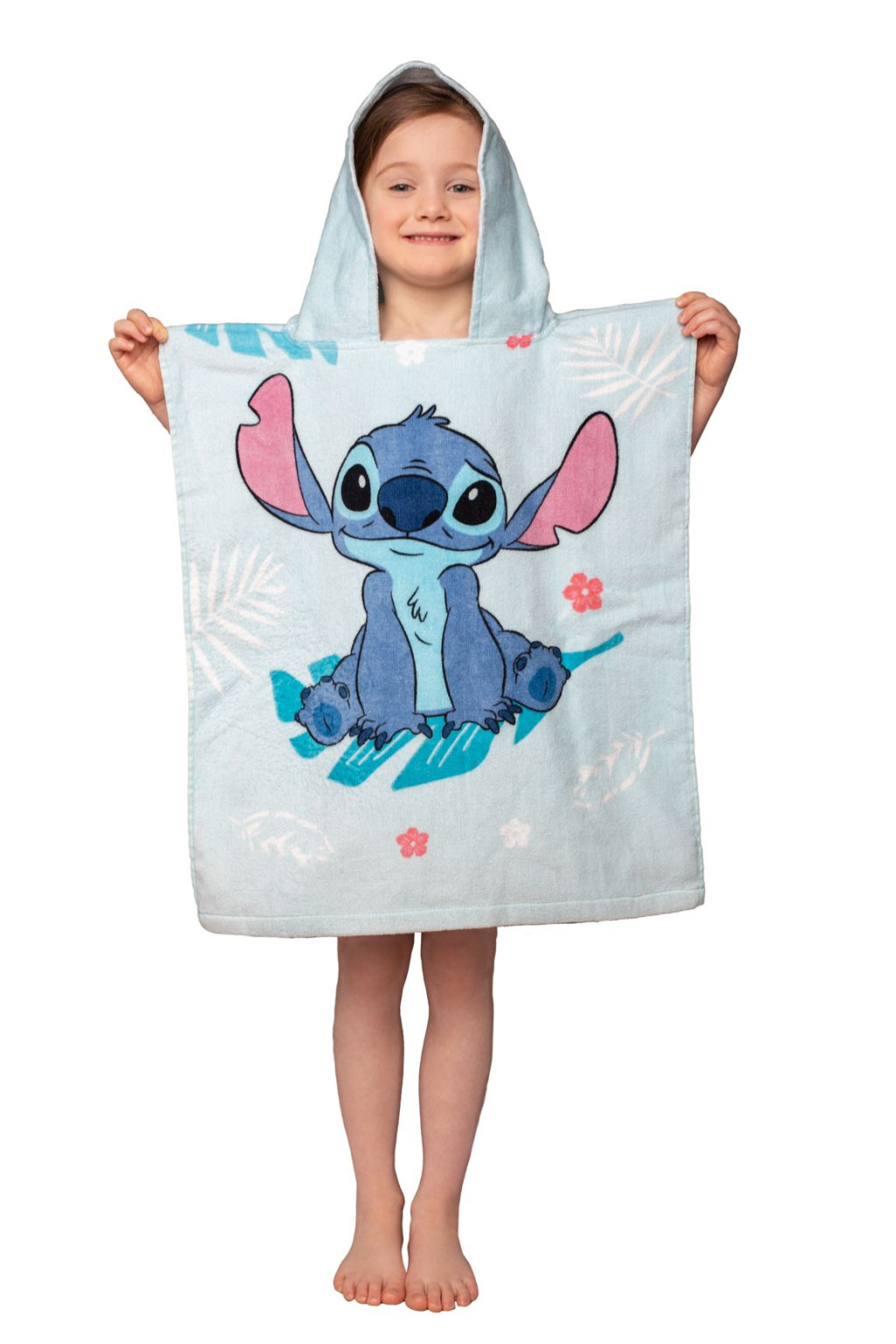 Disney Lilo and Stitch Blue laste rannapontšo 50×115 cm – detailvaade 2