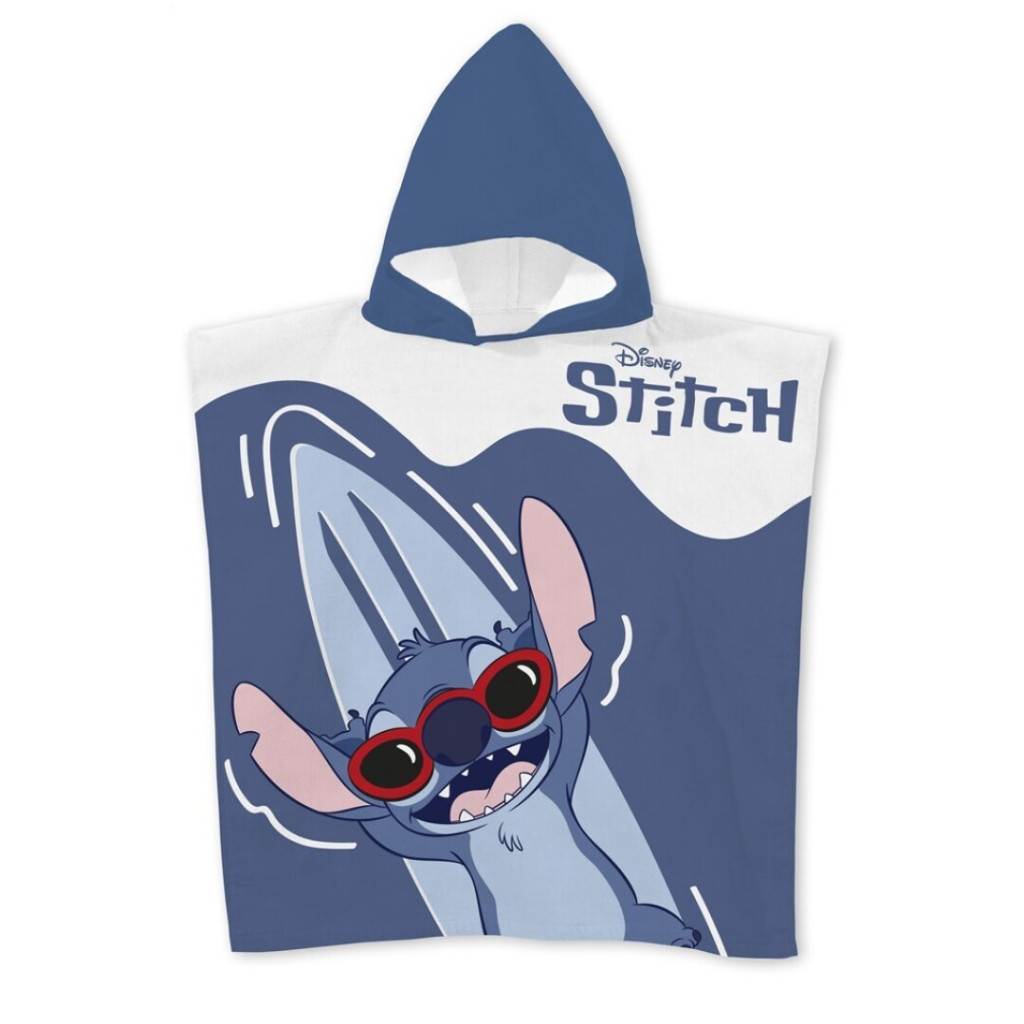 Disney Lilo and Stitch Relax laste rannapontšo 55×110 cm (kiiresti kuivav) – tootepilt