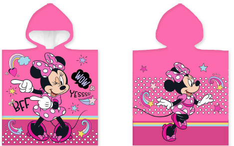 Disney Minnie BFF laste rannapontšo 50×100 cm – tootepilt