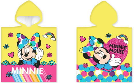 Disney Minnie Yellow laste rannapontšo 50×100 cm – tootepilt
