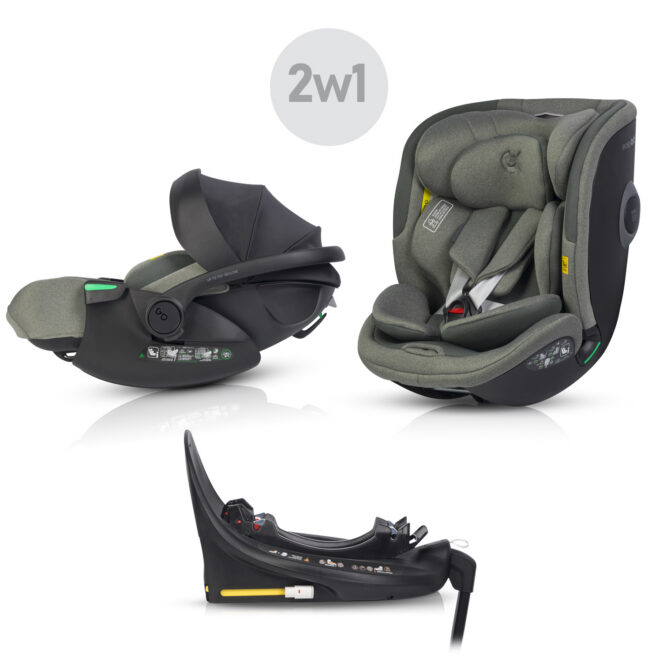 EasyGo BUZ XTD PRO ja BUZ PRO BODY turvatoolide komplekt ISOFIX-alusega, Greener – foto 2