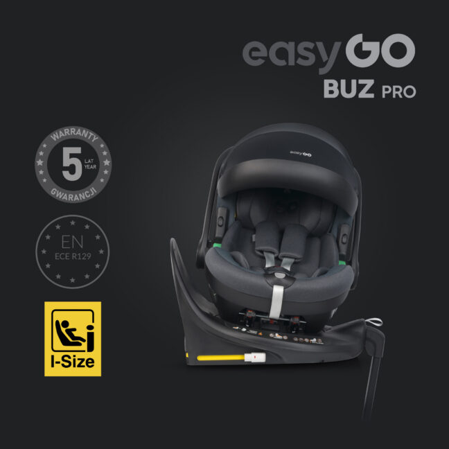 EasyGo Buz Pro i-Size turvahäll ISOFIX-alusega, Granito – foto 2
