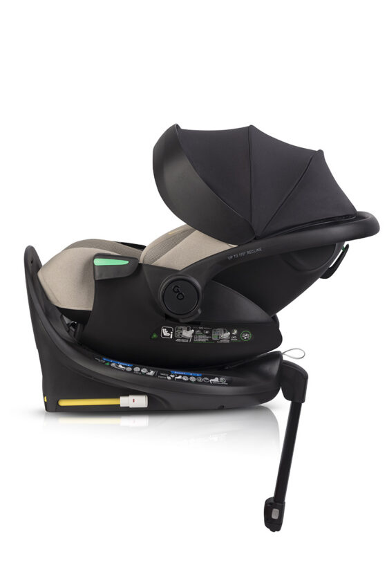 EasyGo Buz XTD Pro i-Size turvahäll ISOFIX-alusega, Taupe