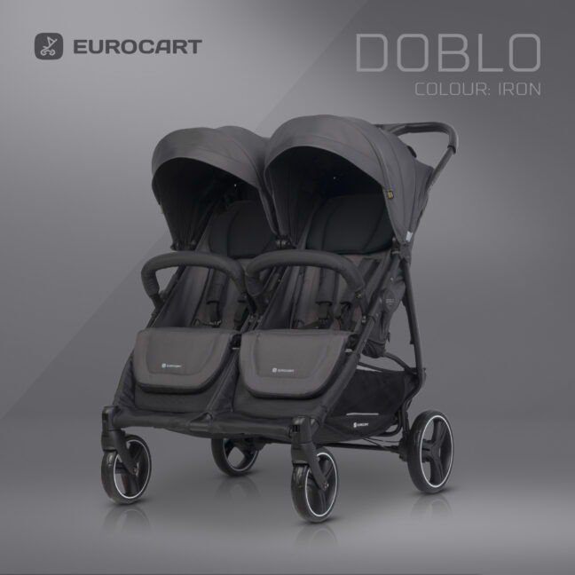 Euro-Cart Doblo kaksikute jalutuskäru, Iron – foto 2