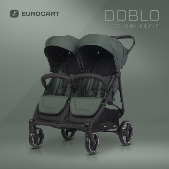 Euro-Cart Doblo kaksikute jalutuskäru, Jungle – foto 2