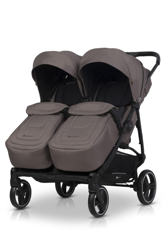 Euro-Cart Doblo kaksikute jalutuskäru, Taupe – foto 2
