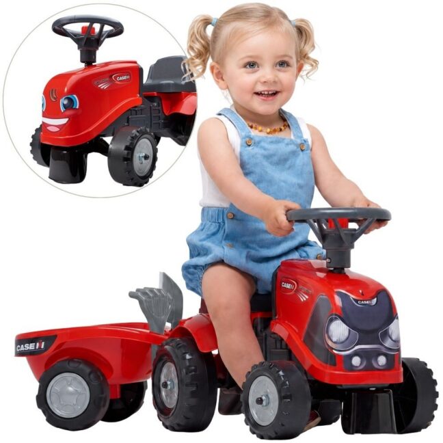 FALK Case IH punane tõukeauto haagise ja tarvikutega, alates 12 kuust – toote pilt 2