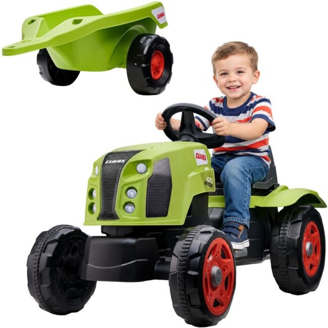 FALK Claas Arion 470 pedaaltraktor haagise ja avatava kapotiga, 2–6-aastastele – toote pilt 2