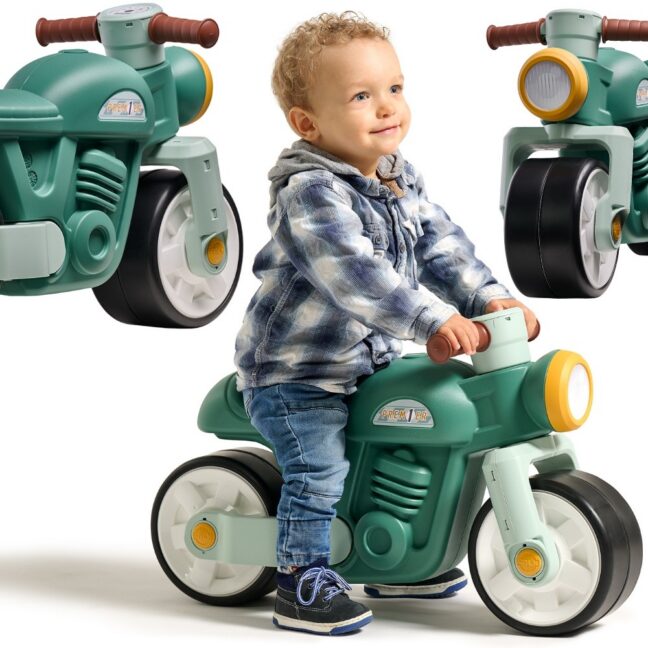FALK Vintage roheline mootorratas-tõukeauto, 1–3-aastastele – toote pilt 2