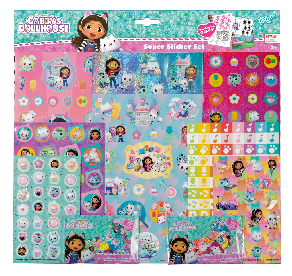 Gabby's Dollhouse Cats Super kleepsukomplekt mänguga – tootepilt