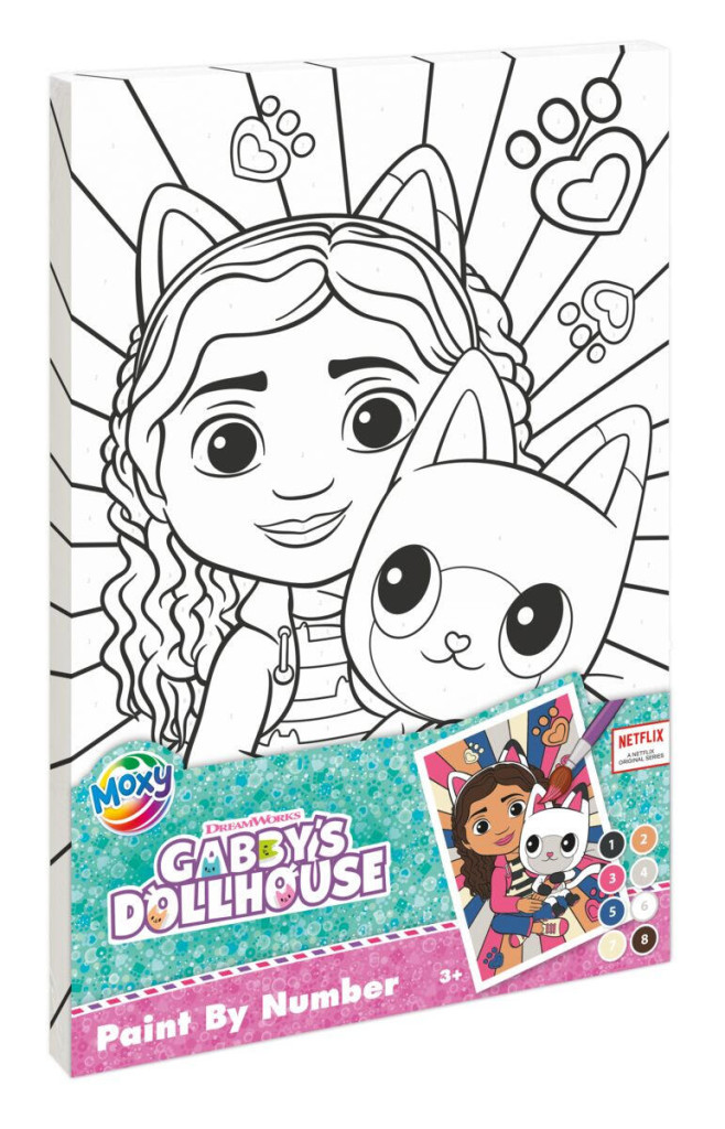 Gabby's Dollhouse Friends numbrite järgi maalimise komplekt – tootepilt