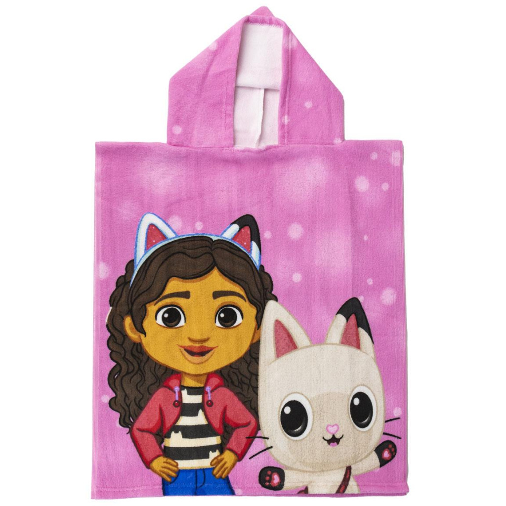 Gabby's Dollhouse laste rannapontšo 50×115 cm – tootepilt