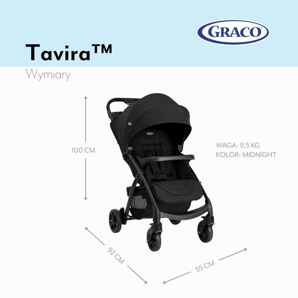 Graco Tavira jalutuskäru, Midnight