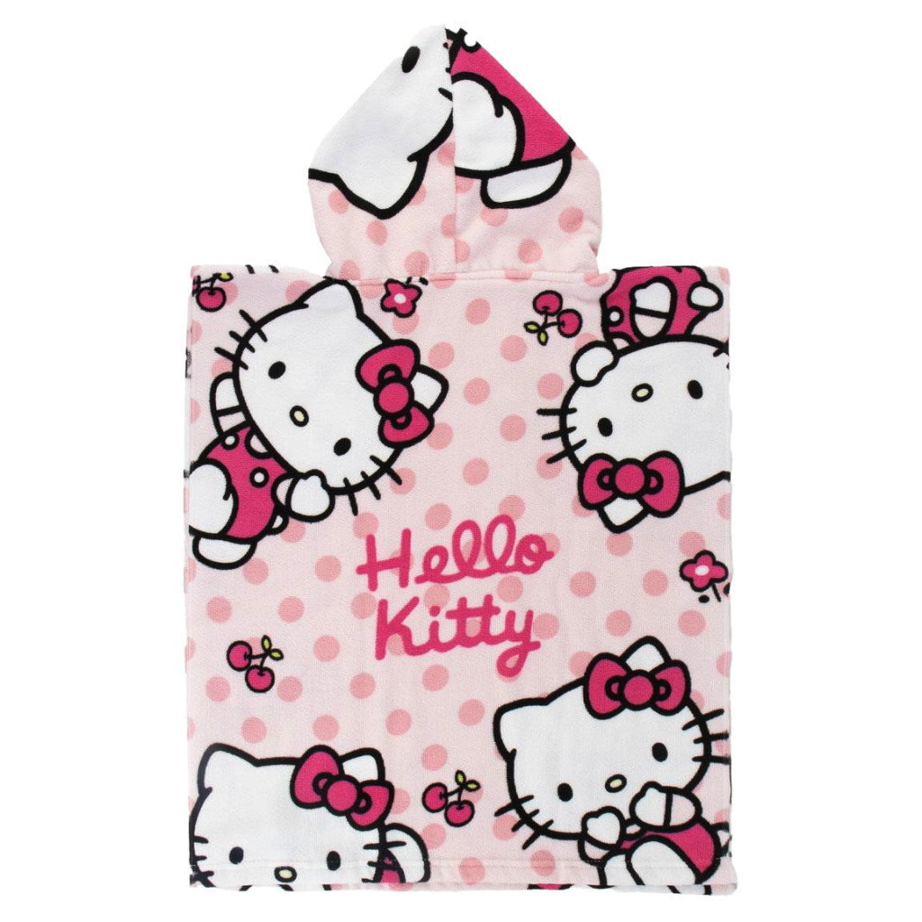 Hello Kitty laste rannapontšo 50×115 cm – tootepilt