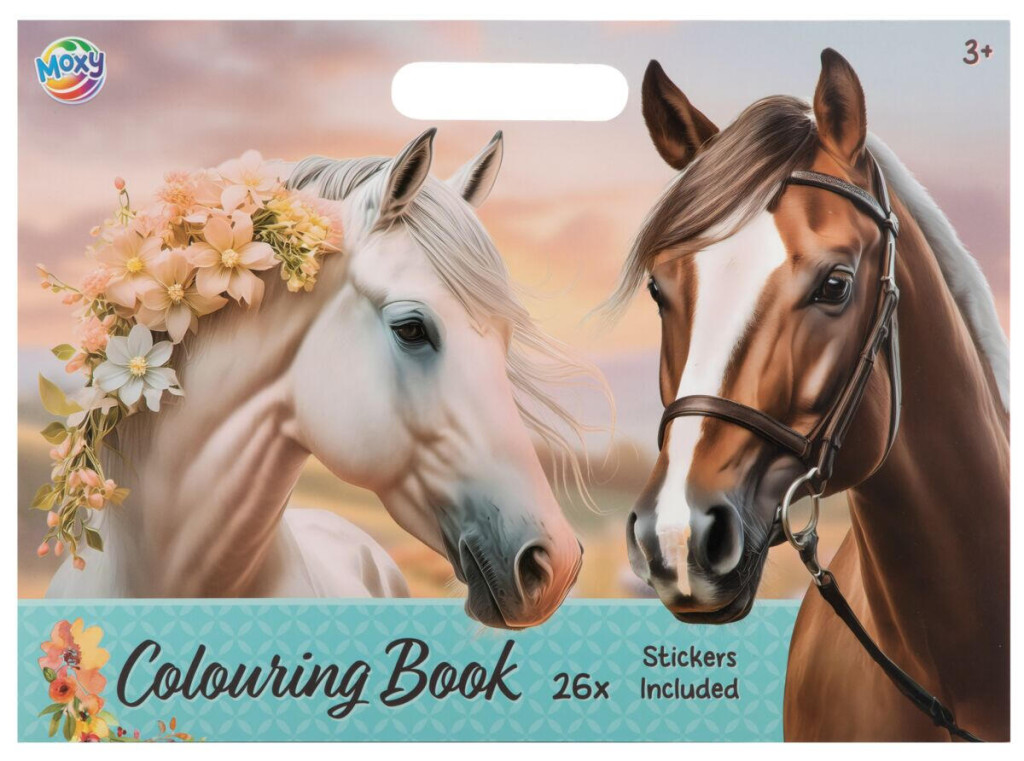 Horses Flower värvimis- ja kleepsukomplekt – tootepilt