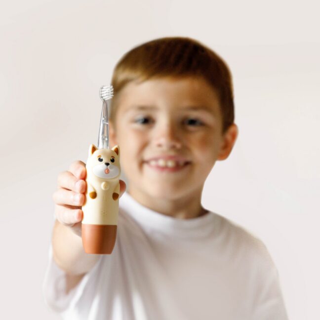 InnoGIO GIOdog laste elektriline sonic-hambahari, pruun – foto 2