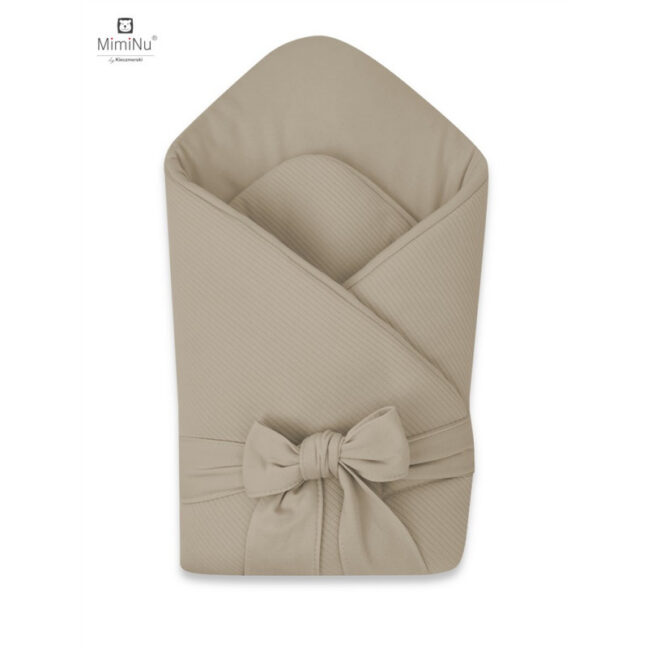 MimiNu Soft seotav mähkimistekk 75 × 75 cm, moka