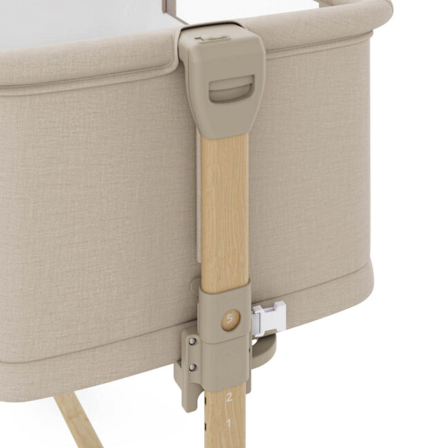 KINDERKRAFT beebivoodi dostawne NESTEE GROW 2 beež wood – detailvaade 2