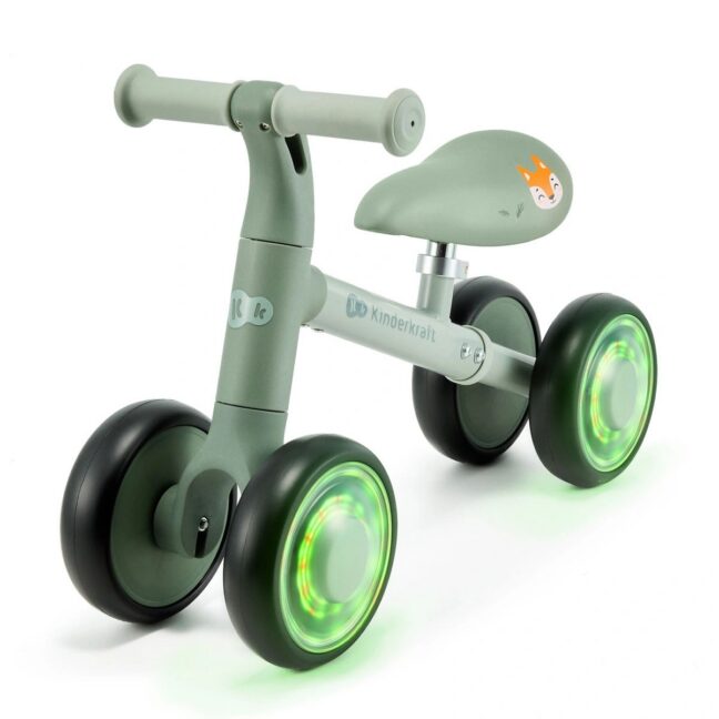 Kinderkraft CUTIE FLASH neljarattaline jooksuratas, roheline