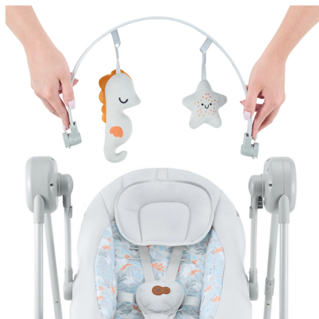 Kinderkraft SWINGEE elektriline lamamistool-kiik, hall