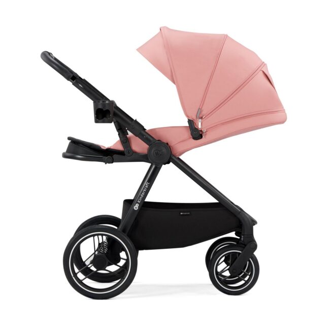 Kinderkraft NEA 2-in-1 vankrikomplekt, tuhkroosa – foto 2