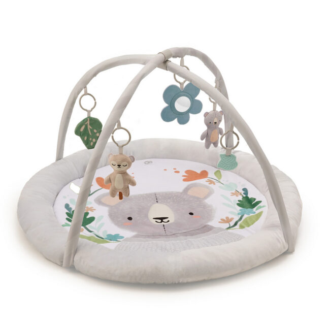 Kinderkraft COZYPLAY pehme tegelusmatt mängukaartega, hall – foto 2