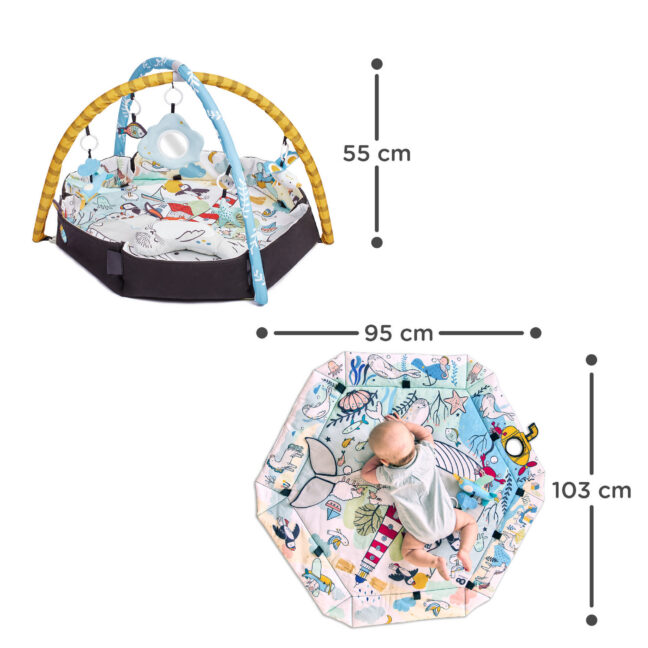 Kinderkraft SMARTPLAY SEA tegelusmatt pallidega, 2 ühes – foto 2