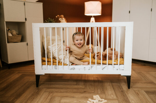KLUPŚ beebivoodi laste MIA 120x60 biel – detailvaade 2