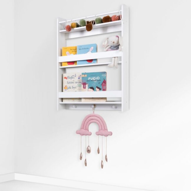 Klupś LittleSky seinariiul 59 × 84 cm, valge – foto 2