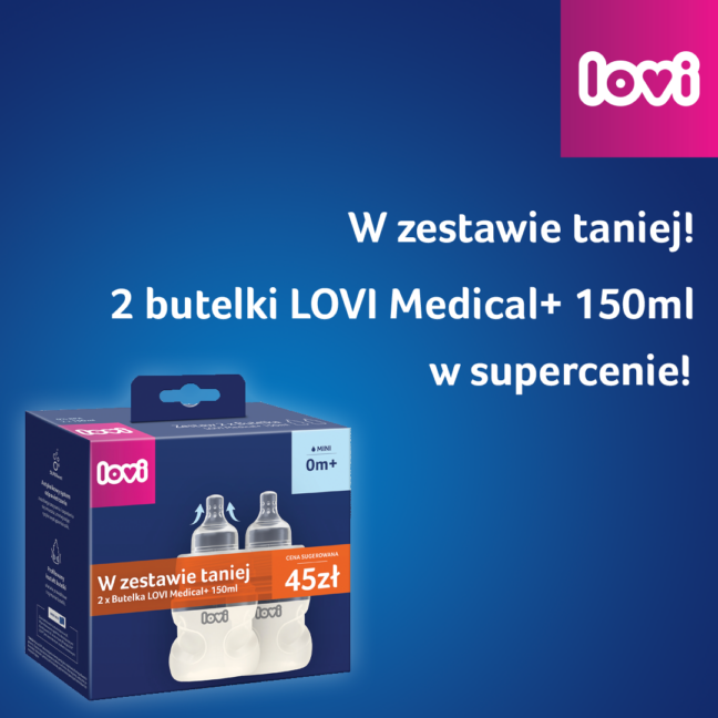Lovi Medical+ kahe 150 ml lutipudeli komplekt