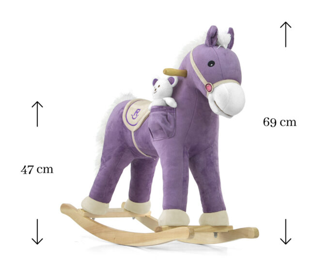Milly Mally Pony Purple kiikhobu helidega, lilla